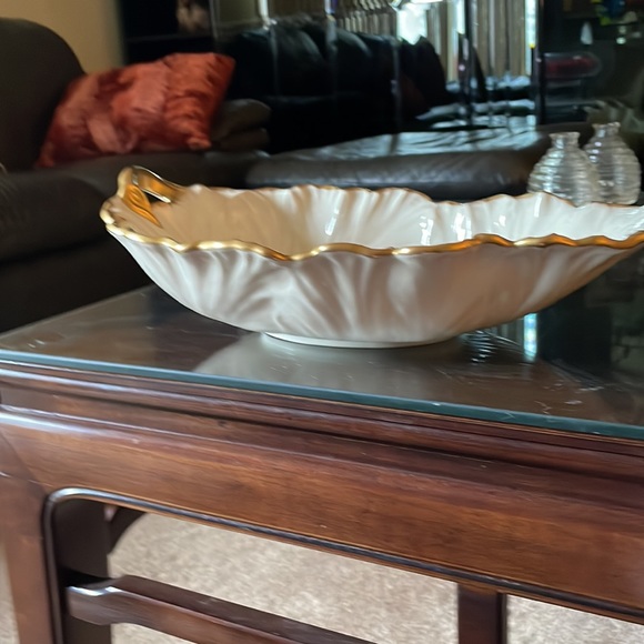 Stunning and RARE 1980’s Large Lenox Leaf Serving Dish, excellent condition - Picture 6 of 7